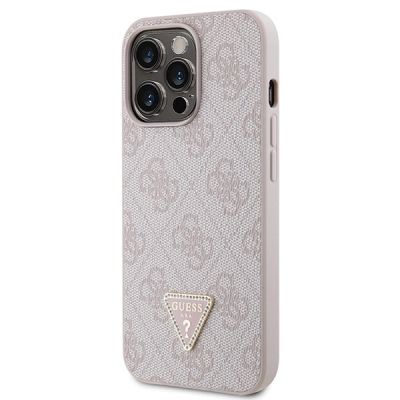 2. Etui Guess Crossbody 4G Metal Logo na iPhone 13 Pro / iPhone 13 - różowe