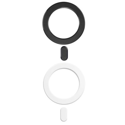 8. Ring Tech-Protect MMP-100 z MagSafe (2 szt.) - białe - czarne