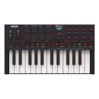 5. AKAI MPK Mini MK4 - kontroler MIDI / klawiatura sterująca, czarna