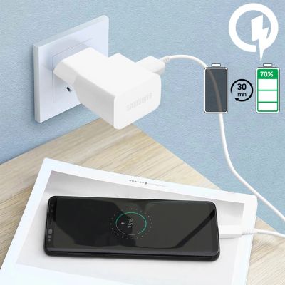 4. Ładowarka sieciowa Samsung EP-TA200EWE USB-A 15W z kablem EP-DR140AWE USB-A - USB-C (OOB Bulk - opakowanie zastępcze) - biała