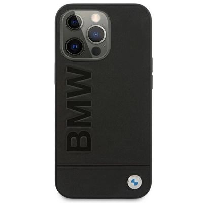 3. Etui BMW Signature Logo Imprint na iPhone 13 Pro Max - czarne