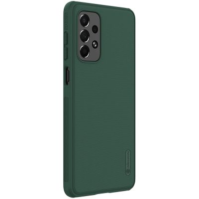 4. Nillkin Super Frosted Shield Pro wytrzymałe etui pokrowiec Samsung Galaxy A73 zielony