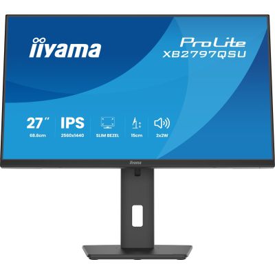 33. iiyama ProLite XB2797QSU-B1 monitor komputerowy 68,6 cm (27") 2560 x 1440 px Quad HD LED Czarny