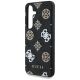 6. Etui Guess 4G Printed Colored Peony Pattern MagSafe do Samsung Galaxy S25 czarny