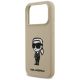 6. Etui Karl Lagerfeld Silicone Karl Sketch & Logo MagSafe na iPhone 17 Pro - brązowe