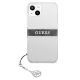 3. Etui Guess 4G Grey Strap Charm na iPhone 13 mini - przezroczyste