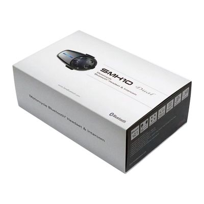 8. Interkom motocyklowy Sena SMH10-11 Bluetooth 3.0 900m z mikrofonem na pałąku na 1 kask