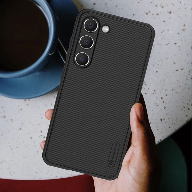 16. Nillkin Super Frosted Shield Pro etui Samsung Galaxy S23+ pancerny pokrowiec + podstawka na telefon czerwone