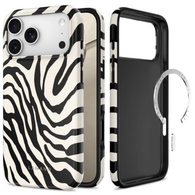 Etui Tech-Protect Lamano MagSafe na iPhone 18 Pro / 17 Pro - biało-czarne