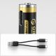 8. Bateria litowa Orico Ener-G EG7C AAA 1,5 V 500mWh akumulator USB-C z kablem ładującym 2 szt.