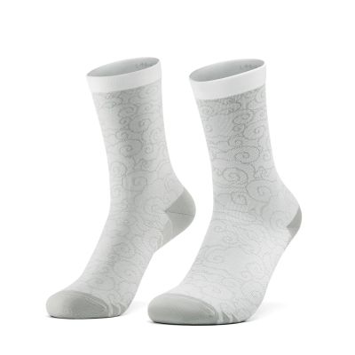 Skarpetki kolarskie Rockbros 490025001 ROAD TO SKY 43-46 cm - białe