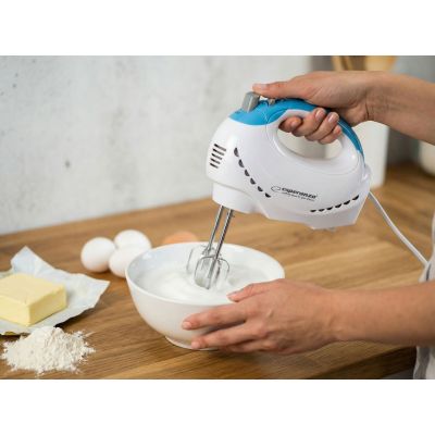31. Blender, Mikser ręczny Esperanza TIRAMISU EKM010 (300W; kolor biały)