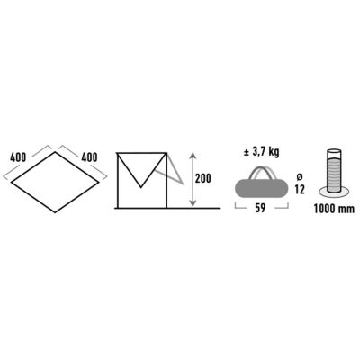 5. Płachta biwakowa High Peak Tarp 2 10034