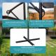 10. Extralink Black Forest Garden Umbrella with Side Panels, Large 3m Beige Cantilever Parasolowy do patio ze wspornikiem Sześciokąt Beżowy, Czarny