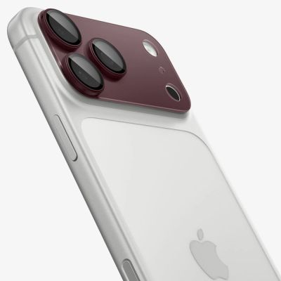 18. Szkło hartowane na aparat Spigen Optik Pro XL GLAS.TR EZ FIT na iPhone 18 Pro Max - dark cherry