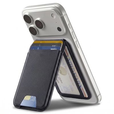 Portfel magmetyczny ESR Classic RFID Magnetic Wallet Stand MagSafe - czarny