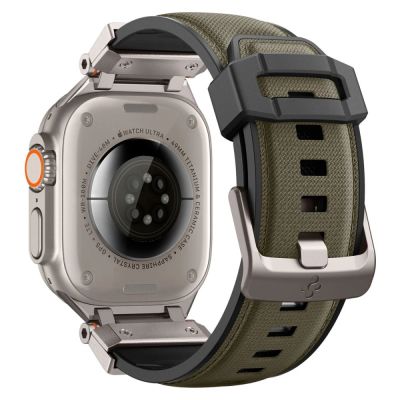 4. Pasek Spigen DuraPro Armor na Apple Watch 44 / 45 / 46 / 49 mm - zielony