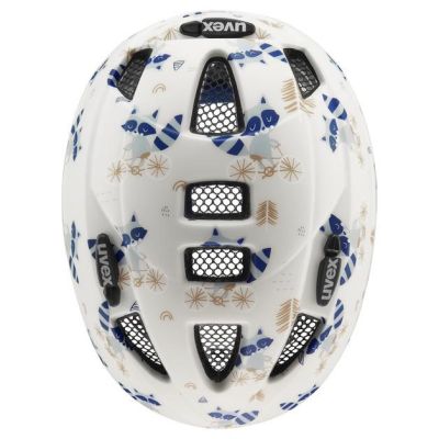 8. Kask rowerowy dziecięcy UVEX Kid 2 CC 46-52cm, raccoon matt