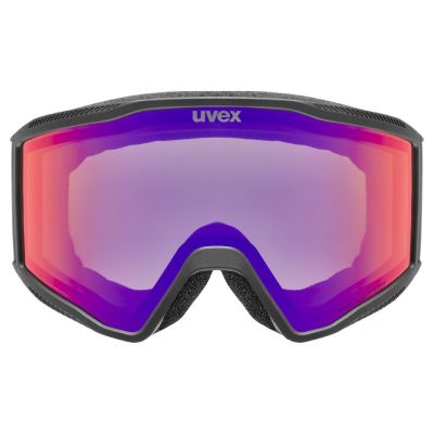 2. Uvex 5501822130 gogle do sportów zimowych Czarny Unisex Lustro Cylindryczna (płaska) soczewka