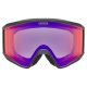 2. Uvex 5501822130 gogle do sportów zimowych Czarny Unisex Lustro Cylindryczna (płaska) soczewka