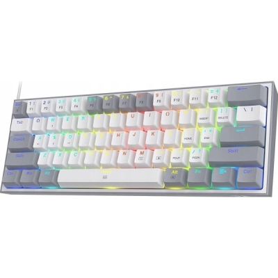 REDRAGON K617-RGB Fizz RGB White/Grey klawiatura USB Szary, Biały