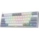 REDRAGON K617-RGB Fizz RGB White/Grey klawiatura USB Szary, Biały