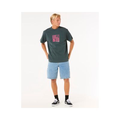 4. Koszulka RIP CURL Raw Energy Zine Tee turkusowy