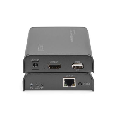 11. DIGITUS PRZEDŁUŻACZ (EXTENDER) KVM HDMI+USB 120M PO CAT.5E UTP/IP 1080P FHD 60HZ AUDIO (ZESTAW) DS-55202