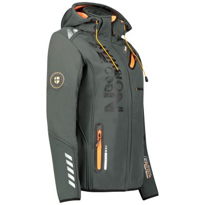 2. Kurtka Softshell Geographical Norway Reine Ass A EO DB 007 W WU8184F/GNO-Dark Grey / Orange