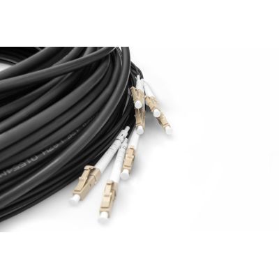 3. Digitus Zakończony fabrycznie uniwersalny kabel światłowodowy typu breakout, wielomodowy OM4, 8 włókien, LC/UPC – LC/UPC