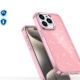 6. Etui Glitter Case na iPhone 16 Pro - różowe z brokatem