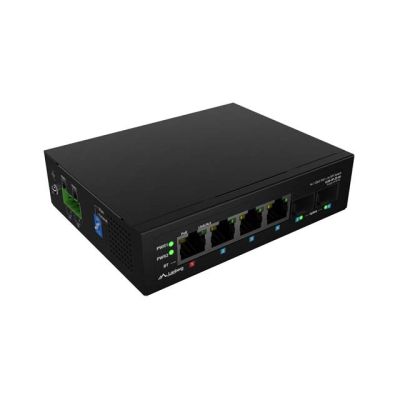 12. SWITCH LANBERG ILGE-4P-2S-90 LIGHT INDUSTRIAL POE 1XBT 3XAT 2XSFP DIN GIGABIT ETHERNET