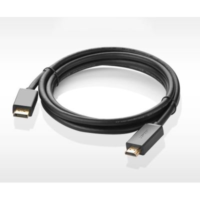 13. Ugreen jednokierunkowy kabel z DisplayPort na HDMI 4K 30 Hz 32 AWG 1,5 m czarny (DP101 10239)