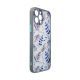 3. Design Case etui do iPhone 12 Pro Max pokrowiec w kwiaty ciemnoniebieski