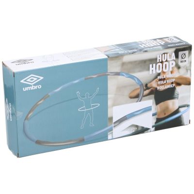 12. HULA HOP Z OBCIĄŻENIEM 95CM NEOPRENOWY NIEBIESKO-SZARY UMBRO