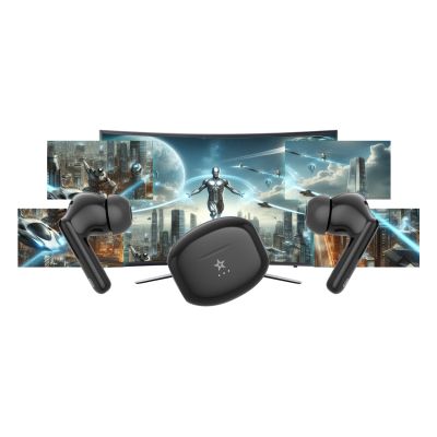 18. Słuchawki bezprzewodowe GIEWONT RealSound PRO ANC ENC GWS800-1 Czarne