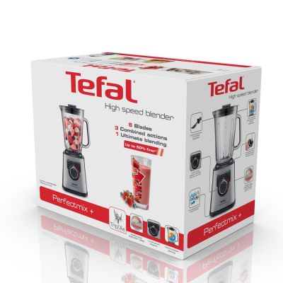 9. Blender stojący Tefal BL811D (1200W; kolor srebrny)