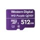 Karta pamięci WD Purple microSDXC WDD512G1P0C (512 GB; Class 10, Class U1)
