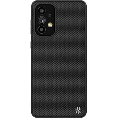 Nillkin Textured Case wytrzymałe wzmocnione etui z żelową ramką i nylonem na tyle Samsung Galaxy A73 czarny