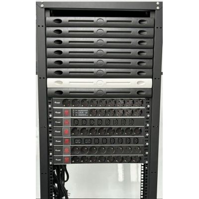 Equip 333319 rozdzielacz zasilania PDU 6 x gniazdo sieciowe 1U Czarny
