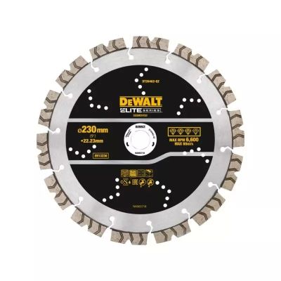 6. DeWALT DT20462-QZ Ostrze diamentowe 23 cm Ostrze diamentowe do krawędzi segmentowej