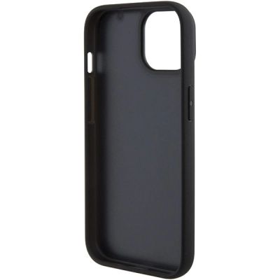 7. Etui BMW Leather Hot Stamp na iPhone 15 Plus - czarne