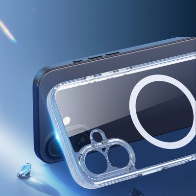 7. Etui Dux Ducis Clin Mag na iPhone 17 kompatybilne z MagSafe - przezroczyste