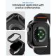 10. Zestaw etui Spigen Thin Fit + pasek Spigen Lite Fit Ultra na Apple Watch (46 mm) - czarne