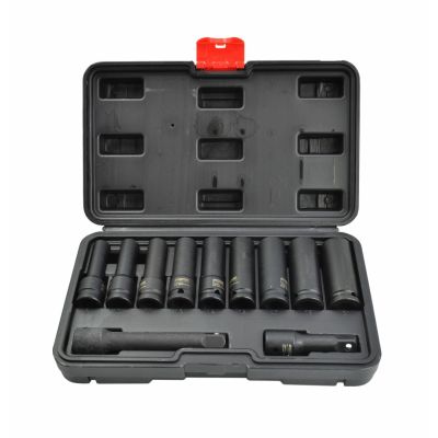 2. AWTOOLS ZESTAW NASADEK UDAROWYCH 1/2" 11cz./8-21mm/ DŁUGIE BLACK LINE