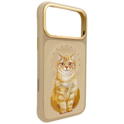 3. Etui Nimmy Lucky Fashion Cat MagSafe na iPhone 17 Pro Max - brązowe