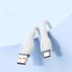 12. Kabel Baseus Pudding 100W USB-A - USB-C 1,2m - biały
