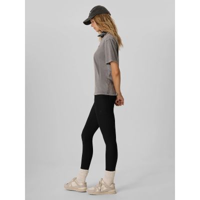 4. T-shirt loose z nadrukiem damski 4F 4FKAW26TTSHF4506-26S
