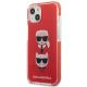 2. Etui Karl Lagerfeld Karl&Choupette Head na iPhone 13/ 14 / 15 - czerwone