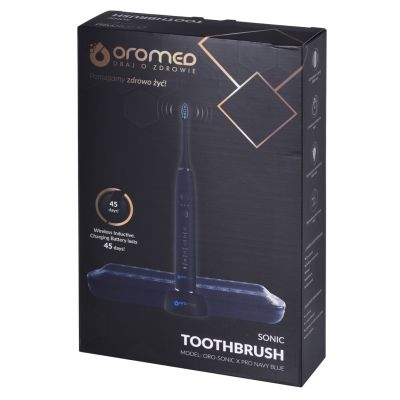 6. Soniczna szczoteczka ORO-SONIC X PRO NAVY BLUE